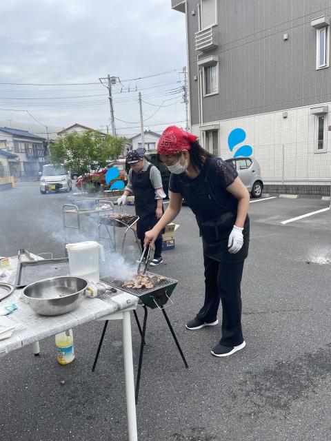 食事レクリエーションでBBQをしました